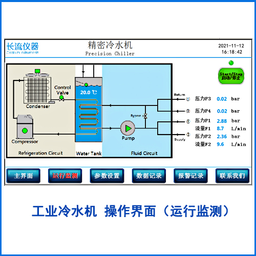 工业冷水机运行监测